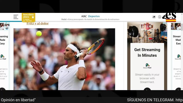 Rafa Nadal tiene nuevos problemas físicos