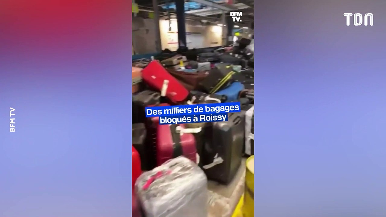 Des milliers de bagages bloqués à l'aéroport de Roissy