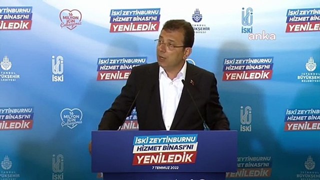 İmamoğlu, İSKİ'nin yeni binasını hizmete açtı: Yatırımlarımızı, siyasi parti adı anmadan yapıyoruz