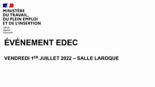 Séminaire EDEC - 1er juillet 2022