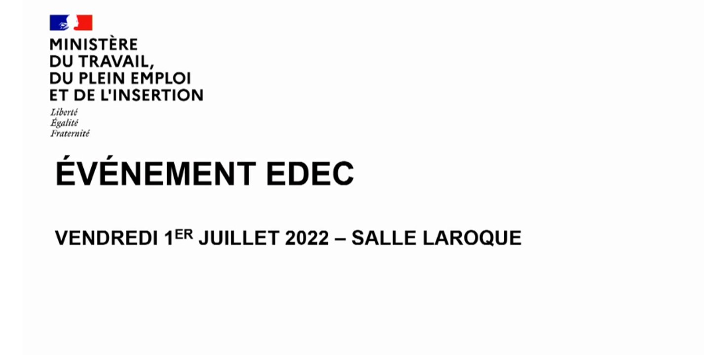 Séminaire EDEC - 1er juillet 2022