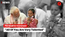 Prime Minister Narendra Modi Interacts With School Children In Varanasi, Uttar Pradesh