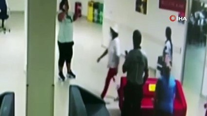 (Özel) Hastanede güvenlikçiyi böyle dövdü, tutuklandı...