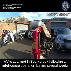 Seven arrested and stolen cars seized at suspected chop shop in Sparkbrook Birmingham