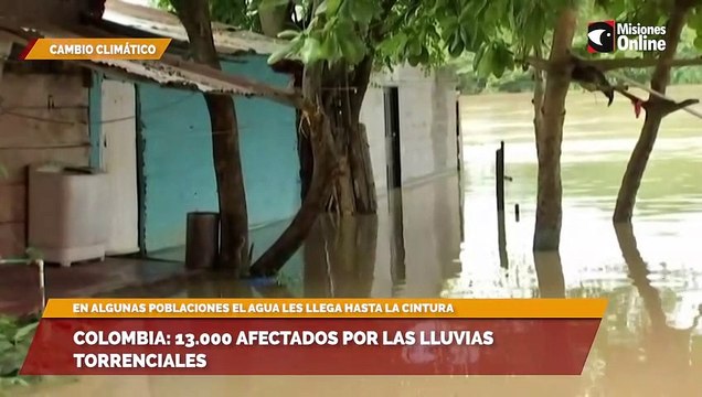 Colombia: 13.000 afectados por las lluvias torrenciales
