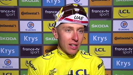 Tour de France 2022 - Tadej Pogacar : "It's good to have the yellow jersey and we'll see how long I can keep it"