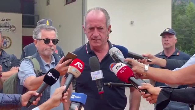 Zaia: Il bilancio delle vittime del crollo sulla Marmolada e' definito, 11 tra morti e dispersi
