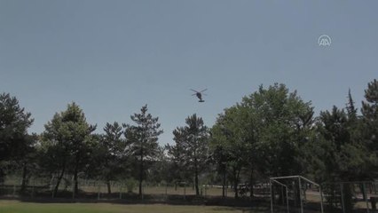 Bayram öncesi helikopter destekli trafik denetimi