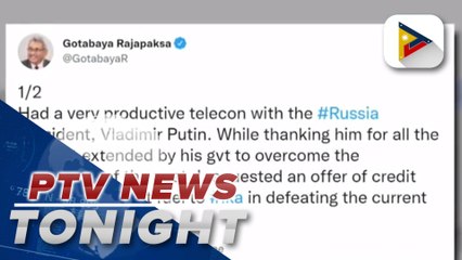 Sri Lankan president asks Putin to help import fuel