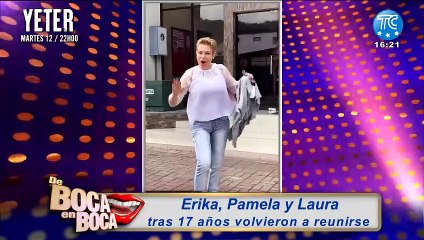 El reencuentro de Erika, Pamela y Laura, elenco de 'Mis Primas'