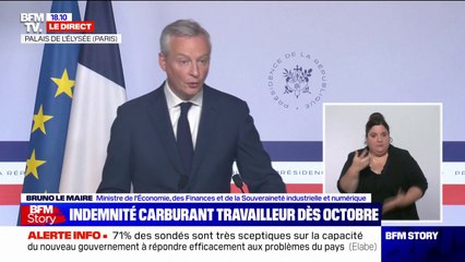 Bruno Le Maire: "Nous avons atteint la cote d'alerte en matière de finances publiques"