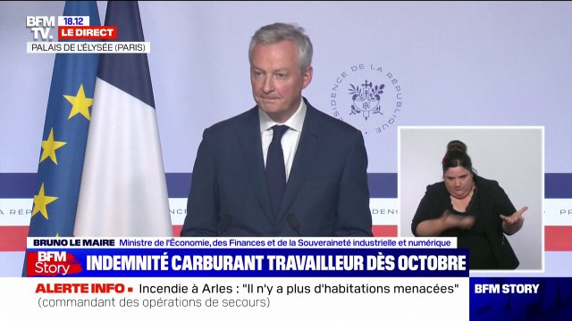 Bruno Le Maire: Nous ferons les comptes d'ici la fin de l'année sur ce que les entreprises profitables auront reversé à nos compatriotes