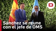 Sánchez aborda con el jefe de la OMS el impacto de ayudas de España a la salud global