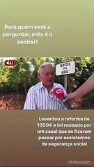 Emoção sem fim: Joana Longoria oferece 1350 euros a idoso roubado.