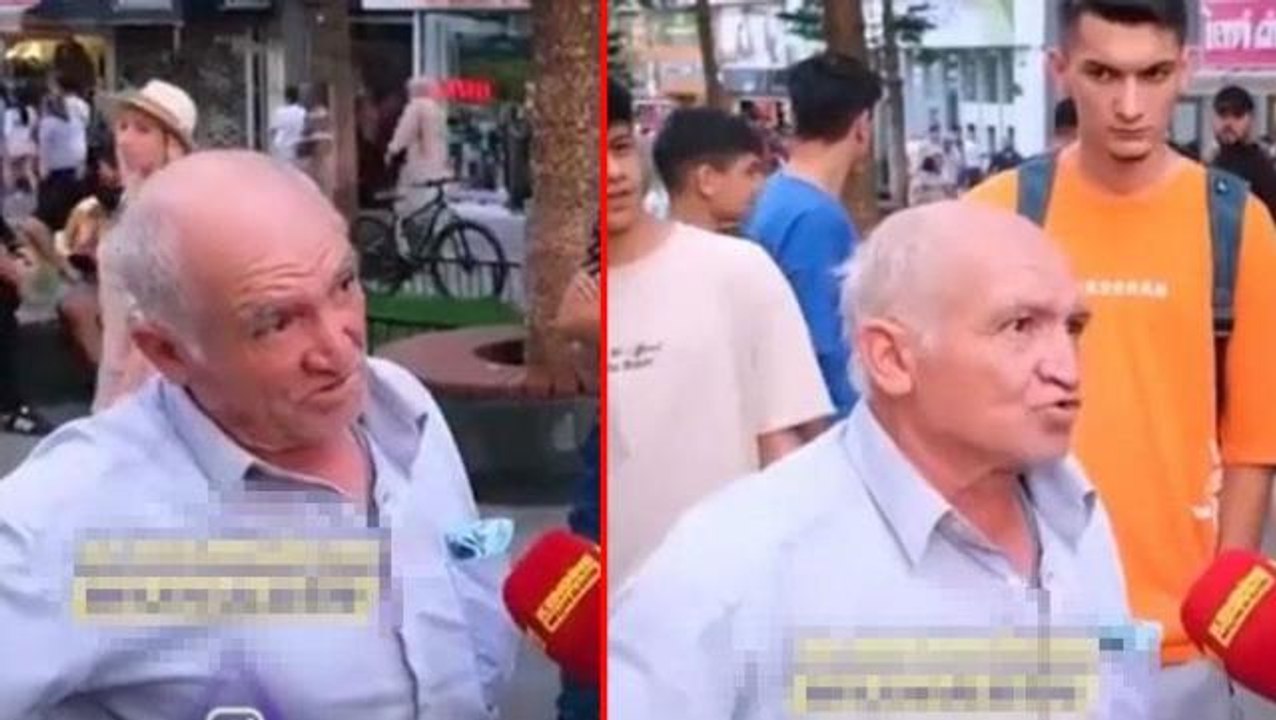 Soruları cevaplamayan amca gündem oldu! "Bir dakika" dedi, sonrası kırıp geçiriyor