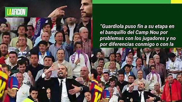 Guardiola se fue del Barcelona por una discusión con los futbolistas : ex presidente culé