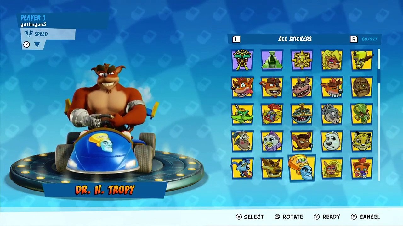 All Team Bandicoot Kart Decals & Stickers Showcase - Crash Team Racing Nitro-Fueled
