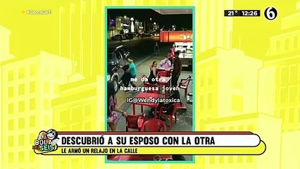 Descubrió a su esposo con otra en las hamburguesas; le aventó hasta la mayonesa