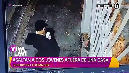 Asaltan a dos jóvenes afuera de su casa