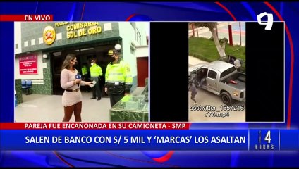 SMP: 'marcas' roban 5 mil soles a una pareja de esposos