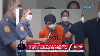 Suspek sa pagpatay sa babaeng engineer sa Bulacan, nahuli na | UB