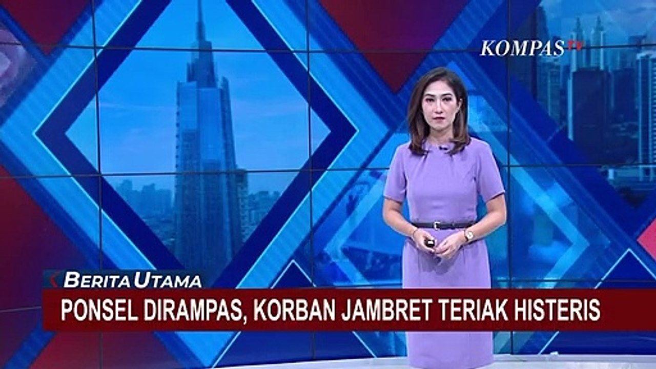 Aksi Jambret Terekam CCTV di Jakarta Utara, Pelaku Rampas Ponsel Perempuan di Jalan!