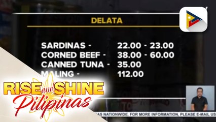 Presyo ng mga pangunahing bilihin sa Pagasa Public Market