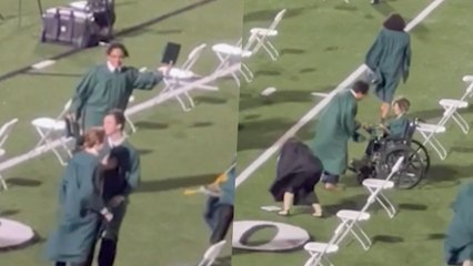 Boy Returns Graduation Cap For Student In Wheelchair | Happily TV