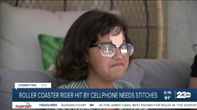 Child struck by phone while riding Six Flags Magic Mountain roller coaster