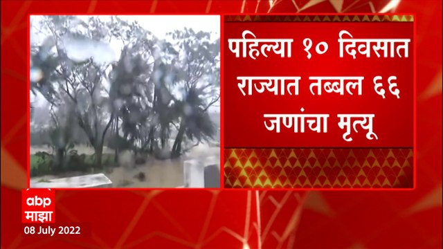 Monsoon Breaking :पुढील 4 ते 5 दिवस राज्यात पावसाचा जोर कायम राहणार,10 दिवसात तब्बल 66 जणांचा मृत्यू