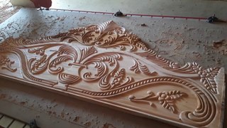 To design a very beautiful royal bed through CNC machine