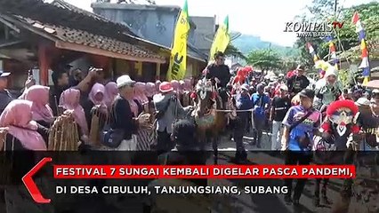 Ribuan Orang Nyebur Sungai, Tangkap Ikan di Festival 7 Sungai Subang