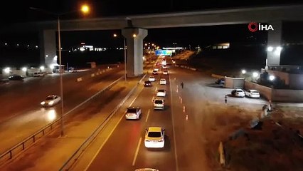 43 ilin geçiş güzergahında trafik durdu