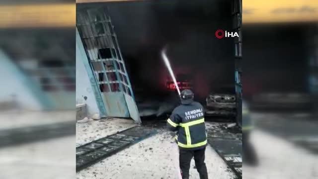 Son dakika haberleri | Sanayi sitesinde yangın çıktı