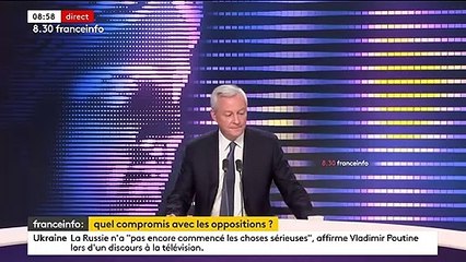 Démission de Boris Johnson : "personnellement, il ne me manquera pas", assure Bruno Le Maire