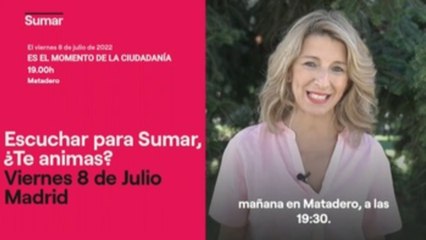 Yolanda Díaz lanza la construcción de su candidatura sin protagonismo de los partidos