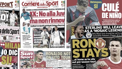 Скачать видео: L'absence de CR7 de la tournée de MU fait grand bruit, la Juve s'est pris un gros vent