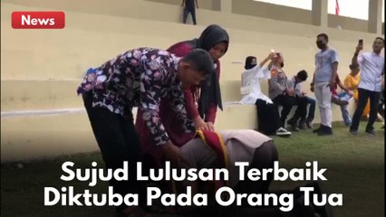 HARUU !! Sujud Putra Tukang Bengkel Inhil Lulusan Terbaik Diktuba Polri 2022 !!