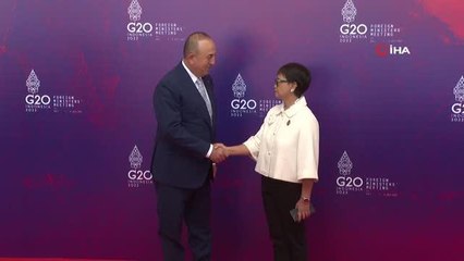 Çavuşoğlu, Endonezya'da G20 Dışişleri Bakanları Toplantısı'na katıldı