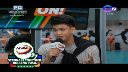 NCAA Season 97 | CSB's Macoy Marcos visits the NCAA | Game On (July 3, 2022)