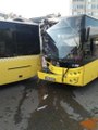 İstanbul'da iki İETT otobüsünün çarpıştığı kazada bir yolcu yaralandı