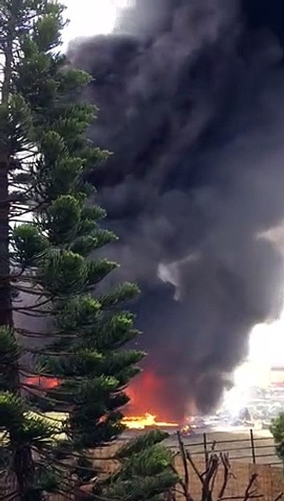 Incendio a Messina