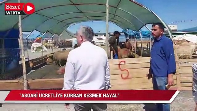 Asgari ücretliye kurban kesmek hayal… Artık o da lüks oldu... İbadetimiz de lüks oldu”