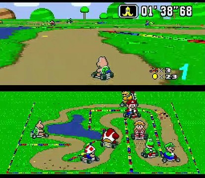 Super Mario Kart online multiplayer - snes