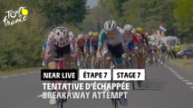 Tentative d'échappée / Breakaway attempt - Étape 7 / Stage 7 - #TDF2022