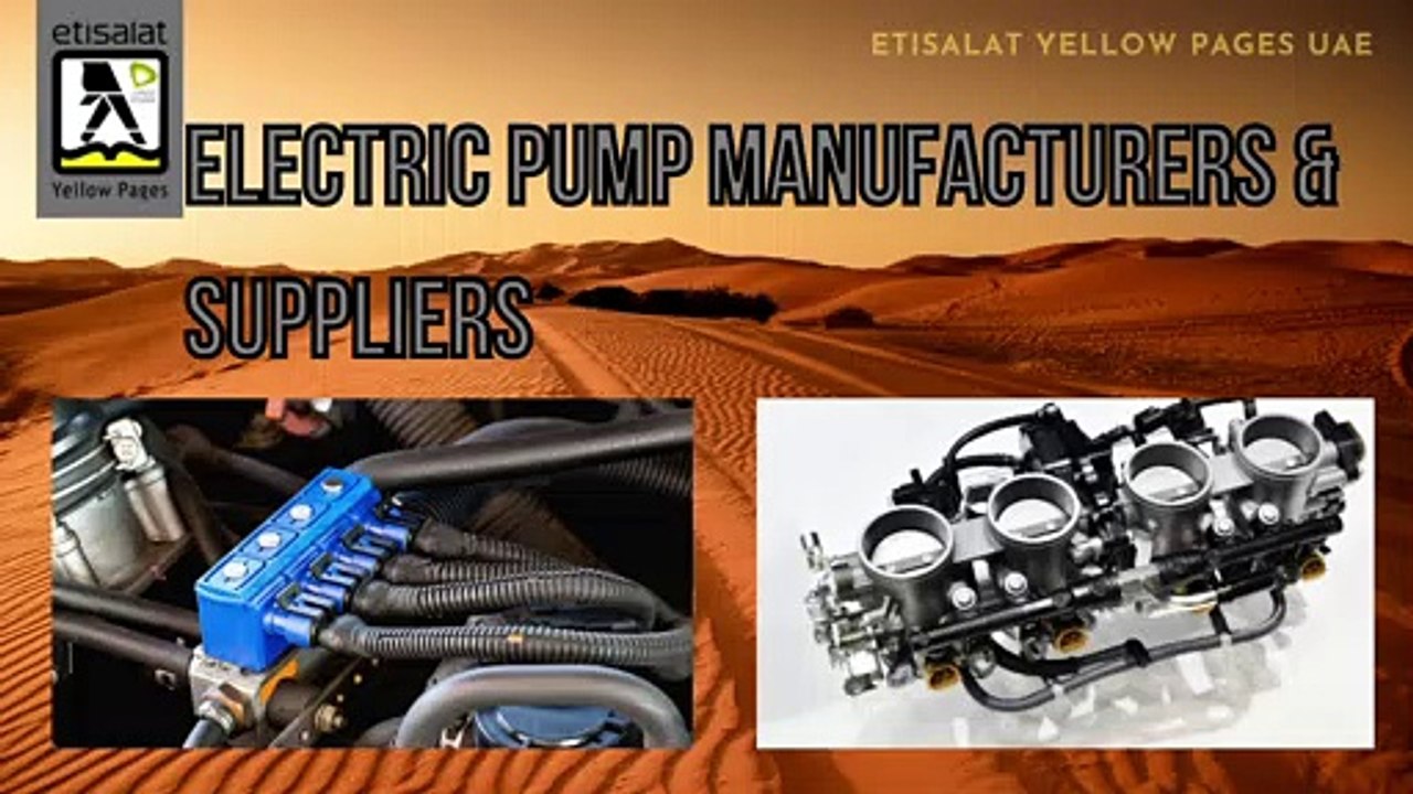 List of Electric Pump Manufacturers & Suppliers in UAE