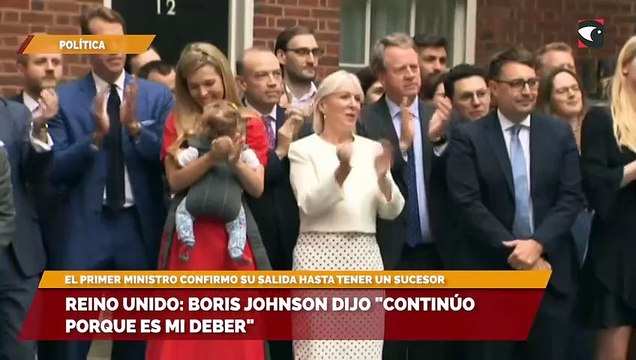 Reino Unido: Boris Johnson dijo Continúo porque es mi deber