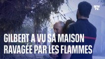 Gilbert, 91 ans, a vu sa maison ravagée par les flammes