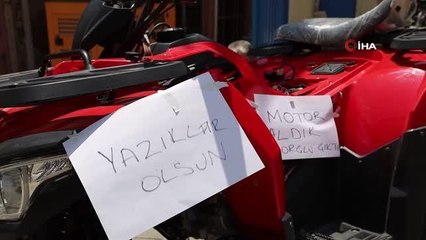 Binlerce lira verip aldığı ATV'ye daha hiç binemedi