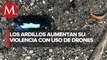 Los Ardillos' atacan a comandancia con drones en Guerrero